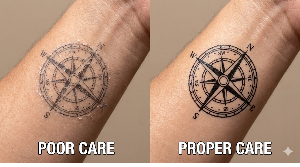 temporary tattoo caring image