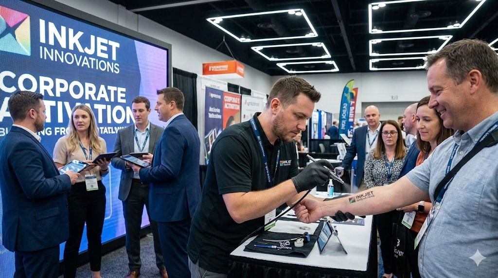 corporate temporary tattoo event